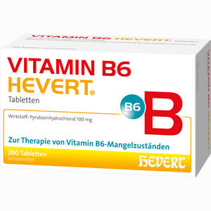 Vitamin B6- Hevert Tabletten 200 Stück Vitamin B6- Hevert Tabletten 200 Stück