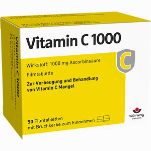 Vitamin C 1000 Filmtabletten  50 Stück - ab 0,00 €