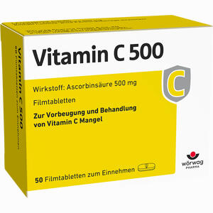 Vitamin C 500 Filmtabletten  50 Stück - ab 9,40 €