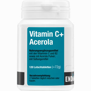 Vitamin C + Acerola Lutschtabletten 120 Stück - ab 10,55 €
