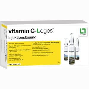 Vitamin C- Loges 5ml Injektionslösung  50 x 5 ml - ab 47,25 €