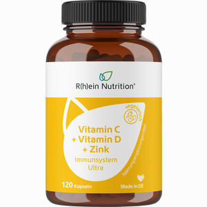 Vitamin C + Vitamin D + Zink Immunsystem Ultra Kapseln 120 Stück - ab 13,38 €