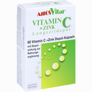 Vitamin C + Zink Depot Kapseln  AMOSVITAL GmbH 60 Stück - ab 3,63 €