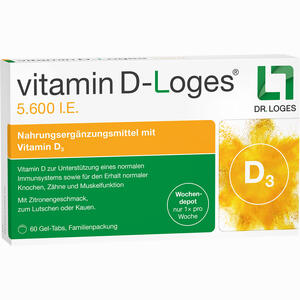Vitamin D- Loges 5.600 I.e. Familienpackung Kautabletten 60 Stück - ab 23,81 €