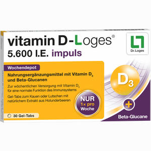 Vitamin D- Loges 5.600 I.e. Impuls Kautabletten 30 Stück - ab 0,00 &euro;