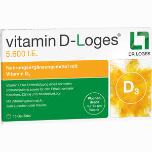 Abbildung von Vitamin D- Loges 5.600 I.e. Kautabletten 15 Stück