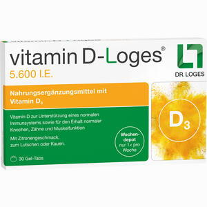 Vitamin D- Loges 5.600 I.e. Kautabletten 30 Stück - ab 12,42 €