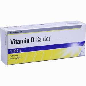 Vitamin D- Sandoz 1. 000 I. E. Tabletten 50 Stück - ab 0,00 &euro;