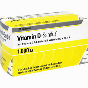 Vitamin D- Sandoz 1000 I.e. Osteo Complex Kapseln 120 Stück Vitamin D- Sandoz 1000 I.e. Osteo Complex Kapseln 120 Stück