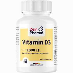 Vitamin D3 1000 I.e. Kapseln ZeinPharma Germany GmbH 90 Stück - ab 0,00 &euro;