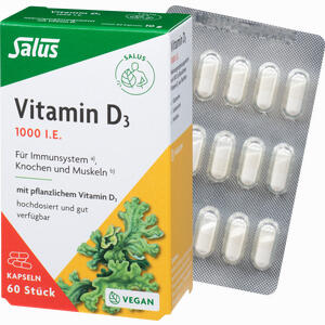 Vitamin D3 1000 I. E. Vegan Kapseln Salus 60 Stück - ab 7,80 €