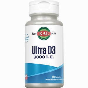 Vitamin D3 3000 I. E. (ultra) Kal 100 Stück - ab 9,63 €