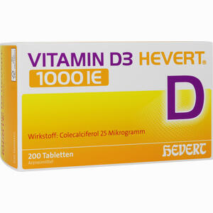 Vitamin D3 Hevert 1000 I. E.  200 Stück - ab 9,65 €