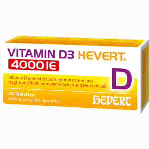 Vitamin D3 Hevert 4000 Ie 60 Stück - ab 10,45 €