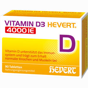 Vitamin D3 Hevert 4000 Ie 90 Stück - ab 19,88 €