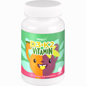 Vitamin D3 + K2 Kinder Kautabletten Vegan 120 Stück - ab 10,13 €