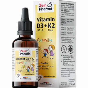 Vitamin D3 + K2 Mk- 7 All Trans Family 20 ml - ab 10,58 €