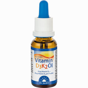 Vitamin D3 K2 Öl Dr. Jacobs Tropfen 20 ml - ab 12,09 €