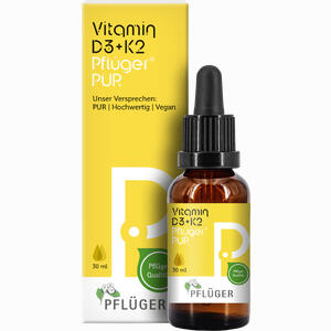 Vitamin D3+ K2 Pflueger Pur 500 I. E. /25 Ug 30 ml - ab 20,75 €