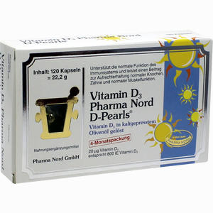 Vitamin D3 Pharma Nord Kapseln 120 Stück - ab 9,79 €