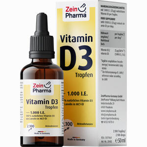 Vitamin D3 Tropfen 1.000 I.e. Zeinpharma  50 ml - ab 12,68 €