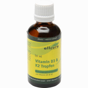 Vitamin D3 und K2 Tropfen 1000 Ie/20 Ug Je Tropfen  50 ml - ab 17,45 €
