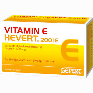 Vitamin E Hevert 200 Ie Weichkapseln 100 Stück - ab 20,19 €