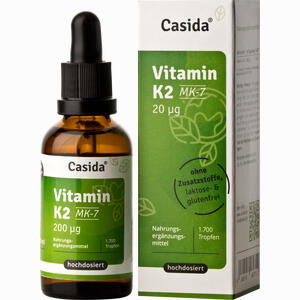Vitamin K2 Tropfen Mk7 Vegan  50 ml - ab 19,62 €