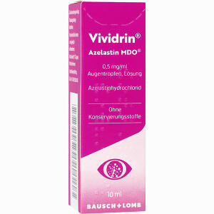 Vividrin Azelastin Mdo 0. 5 Mg/Ml Augentropfen Lsg.  10 ml - ab 9,52 &euro;