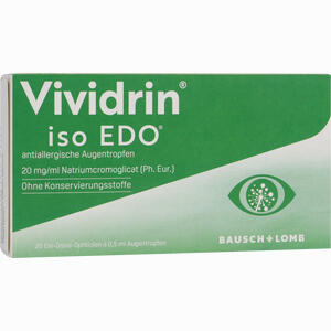 Vividrin Iso Edo Antiallergische Augentropfen Dr. Gerhard Mann Chem.-pharm.Fabrik GmbH 20 x 0.5 ml - ab 3,90 &euro;