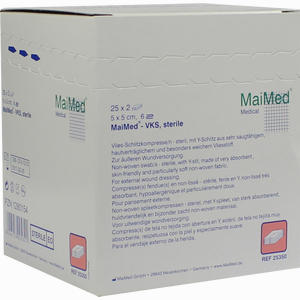 Vlies- Schlitzkompressen 5x5cm 6- Fach Steril  25 x 2 Stück - ab 2,95 €