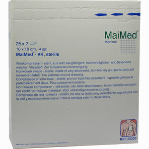 Vlieskompressen 10x10 Ster 25 Stück - ab 2,35 €