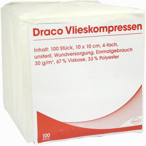 Vliesstoffkompressen 10x10cm 4fach Unsteril  100 Stück - ab 16,46 €