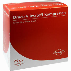 Vliesstoffkompressen 10x10cm Steril 4fach  25 x 2 Stück - ab 12,90 €
