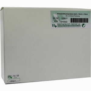 Vliesstoffkompressen 10x10cm Steril 4fach  Brinkmann Medical ein Unternehmen der Dr. Junghans Medical GmbH 25 x 2 Stück - ab 9,35 &euro;