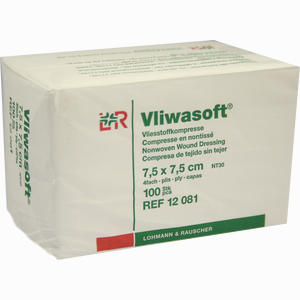 Vliwasoft Vliesstoff- Kompresse Unsteril 10x10cm Kompressen Lohmann & Rauscher 100 Stück - ab 2,45 €