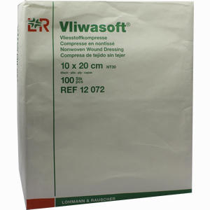 Vliwasoft Vliesstoff- Kompresse Unsteril 10x10cm Kompressen Lohmann & Rauscher GmbH & Co.KG 100 Stück - ab 9,99 &euro;