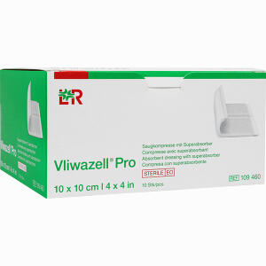 Vliwazell Pro Superabsorb. Steril 10x10 Cm Kompressen 10 Stück - ab 38,95 &euro;