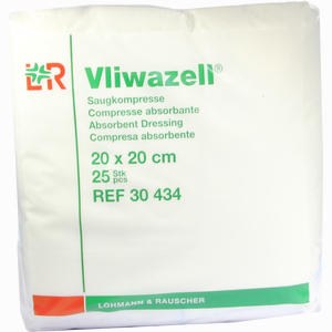 Vliwazell Unsteril 10x10cm Kompressen  Lohmann & Rauscher GmbH & Co.KG 25 Stück - ab 12,90 €