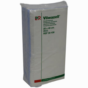 Vliwazell Unsteril 10x10cm Kompressen  Lohmann & Rauscher GmbH & Co.KG 25 Stück - ab 33,49 €