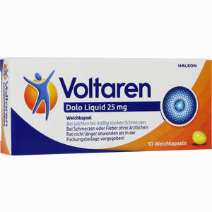 Voltaren Dolo Liquid 25mg Weichkapseln 10 Stück Voltaren Dolo Liquid 25mg Weichkapseln 10 Stück