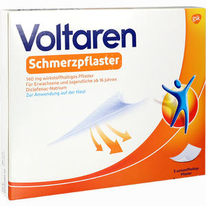 Voltaren Schmerzpflaster 140 Mg Wirkstoffhaltiges Pflaster  5 Stück - ab 13,49 &euro;