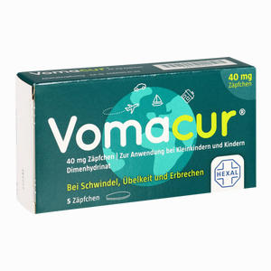 Vomacur 40mg Zäpfchen  5 Stück - ab 0,85 €