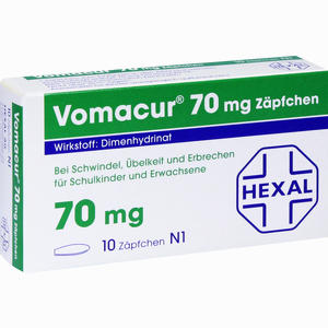 Vomacur 70mg Zäpfchen  10 Stück