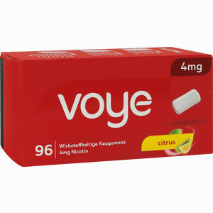 Voye Citrus 4mg Wirkstoffhalt. Kaugummi M. Nikotin 96 Stück - ab 23,99 &euro;
