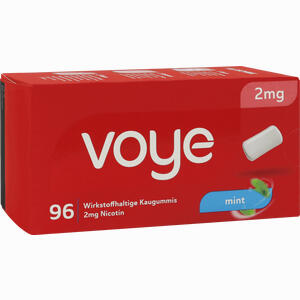 Voye Mint 2 Mg Wirkstoffhalt. Kaugummi mit Nikotin 96 Stück - ab 0,00 €