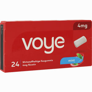 Voye Mint 4 Mg Wirkstoffhalt. Kaugummi mit Nikotin 24 Stück - ab 9,74 €