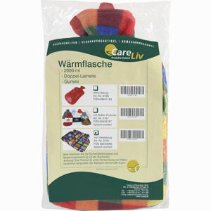 Wärmflasche Gummi 2l mit Vliesbezug 1 Stück - ab 4,15 €