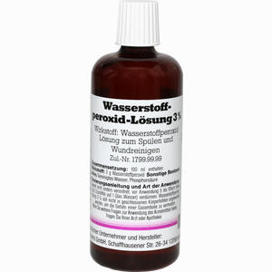 Wasserstoffperoxid- Lösung 3%  100 ml - ab 3,10 €
