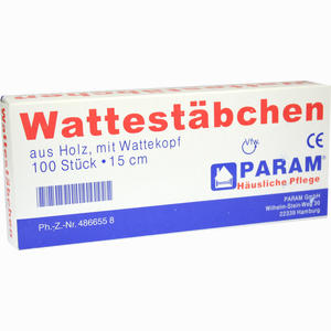 Wattestab mit Wattek 15cm  100 Stück - ab 1,00 €